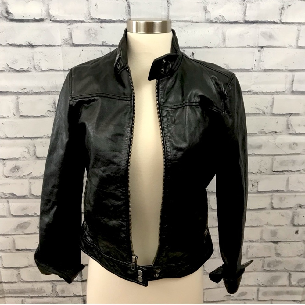 Gap Genuine Leather Jacket size Small